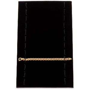 Black Velvet 12 Bracelet / Watch Full Size Pad with Elastic Straps