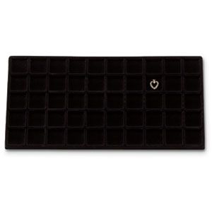 Black Flocked 50 Compartment Full Size Tray Insert