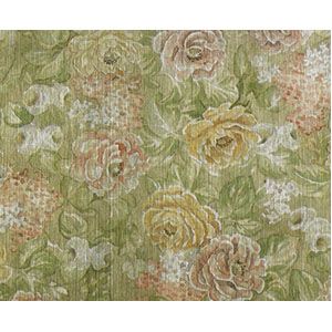 Light Green Floral Gift Wrap - 7 3/8