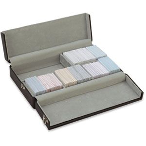 Black Leatherette Stone Parcel Box