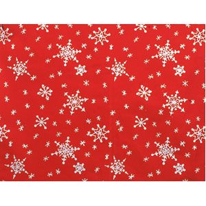 Red Snowflake Gift Wrap - 7 1/2