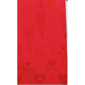 Holographic Hearts Gift Wrap - 7 1/2