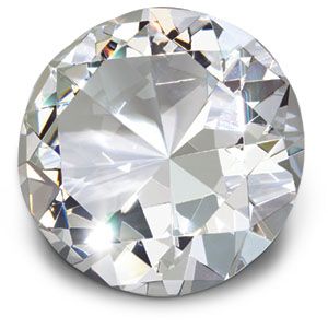 70mm Round Diamond Cut Crystal