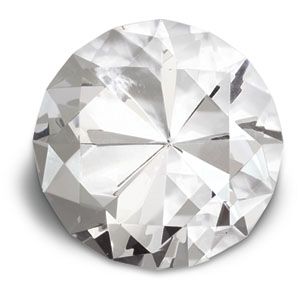 100mm Round Diamond Cut Crystal