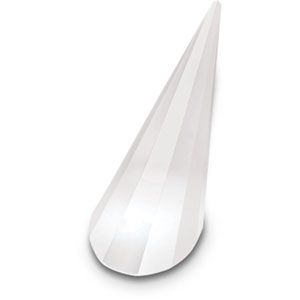 Frosted Faceted Glass Ring Finger
