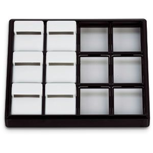 12 Pad Carefree Stackable Tray- Black