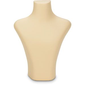 Beige Leatherette Neckforms