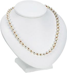 White Leatherette Neckform