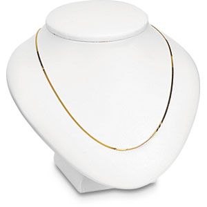 White Leatherette Neckform