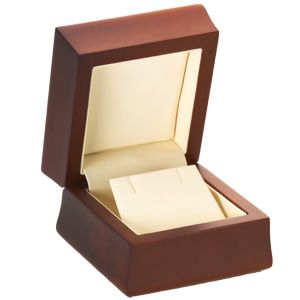 Amber Wood Earring Flap Box