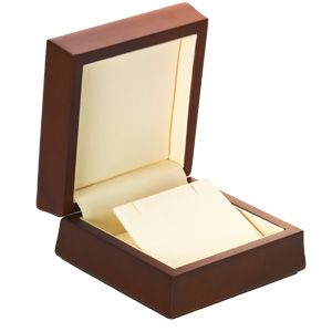 Amber Wood Pendant/Earring Box