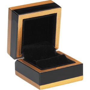 Elegant Wood Collection Small Pendant/Earring Box