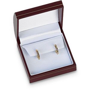 Domed-Lid Large Flap Earring Box