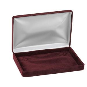 Soft-Suede Claret Necklace Box