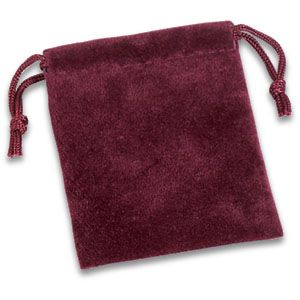 Claret Soft Suede Pouch