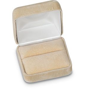 Soft-Suede Shell Single Ring Box