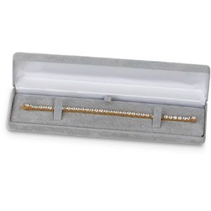 Soft-Suede Platinum Layout Bracelet Box