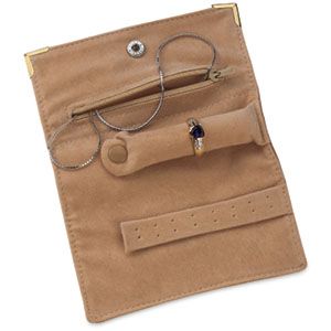 Oatmeal Small Jewelry Roll