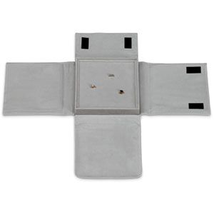 Gray Portable 48 Slot Ring Tray