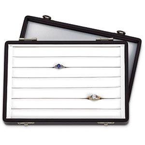 6 Slot Universal Ring Case with Removable Hinged Lid