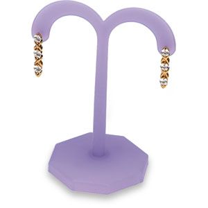 Purple Frost Small Earring Tree Translucent Display