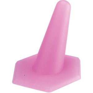 Pink Frost Hexagon Ring Translucent Display 