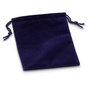 Blue Velvet Pouch