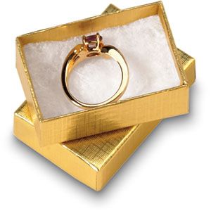 Gold Linen Cotton Filled Boxes #11
