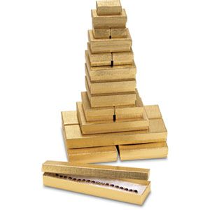 Gold Linen Foil Cotton Filled Box Assortment