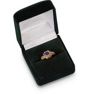 Single Ring Nylon-Flocked Box