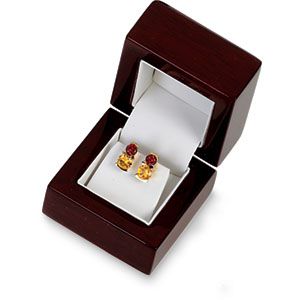 Cherrywood Collection Flap Earring Box