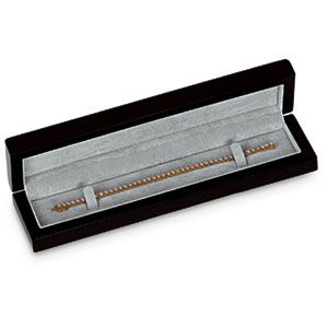 Black Lacquered Wood Layout Bracelet Box