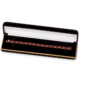 Quilted Velvet Black Layout Bracelet Box