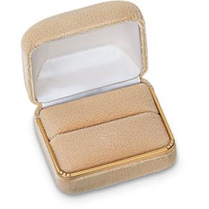 Dawn Rose Velvet Single / Double Ring Box