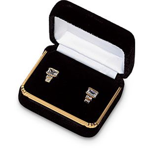 Dark Green Velvet Earring Box