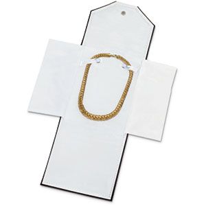 Black/White Leatherette Pearl Folder