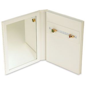 White Folded Counter Pad with Mirror