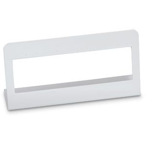 White Leatherette Medium Hoop Earring Stand