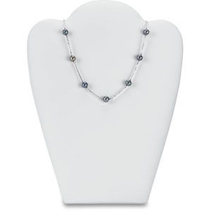Medium White Leatherette Neck Easel