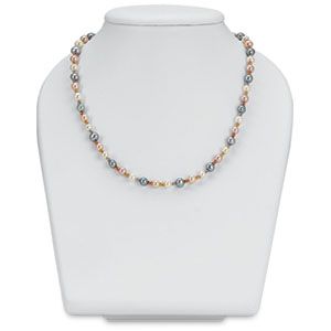 White Leatherette Vertical Neckform Bust 