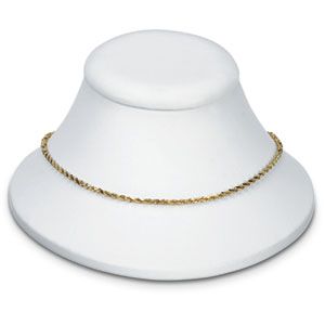 White Leatherette Mini Neckform