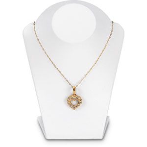 Leatherette Mini White Neck or Chain Form 