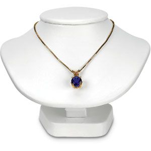 White Leatherette Neckform