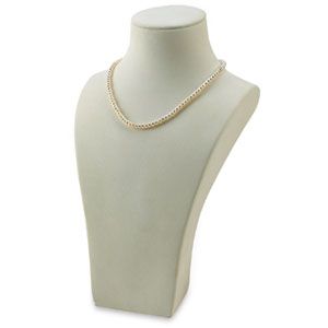 White Leatherette Medium Neckform 