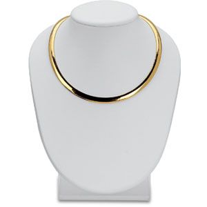 White Leatherette Neckform