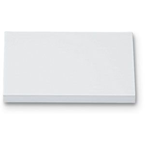 White Leatherette Rectangular Platform with Square Corners