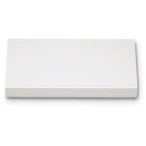 White Leatherette Rectangular Platform with Square Corners