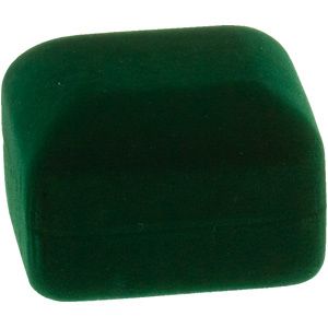 Hunter Green Veltex Double Ring Box