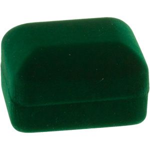 Hunter Green Veltex Small Drop Earring Box