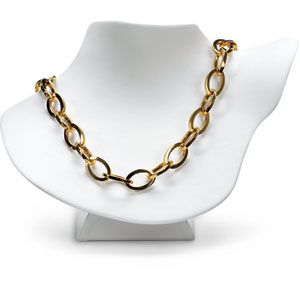 White Leatherette Short Body Neckform on Base